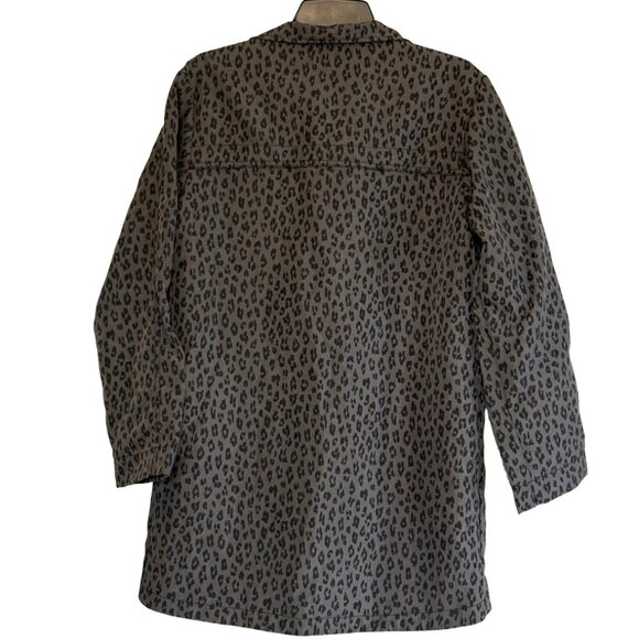 🍀🍀Soft Surroundings Nylon Leopard Animal Print Jacket 1X - Picture 4 of 5